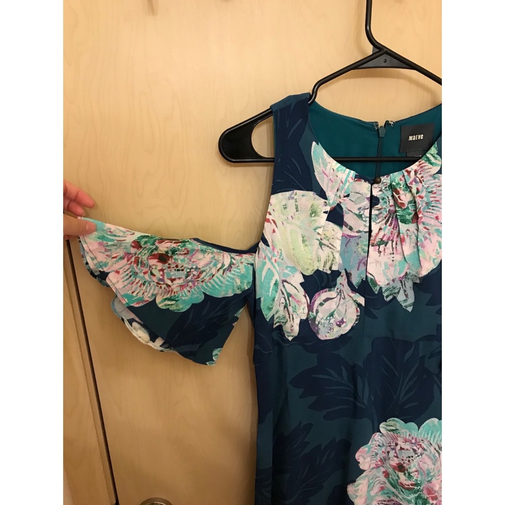 Anthropologie Maeve Elia Open Shoulder Dress - Picture 5 of 8